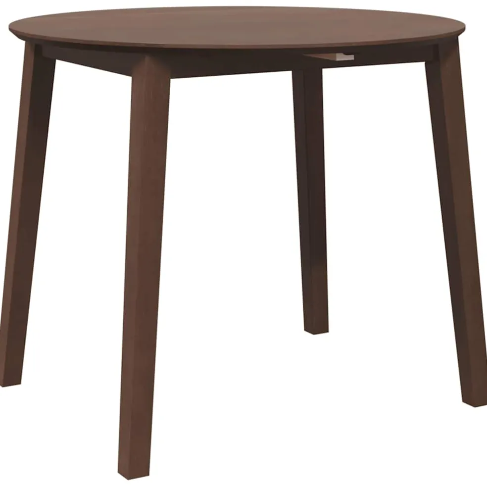 vidaXL Eettafel bruin massief hout rubber