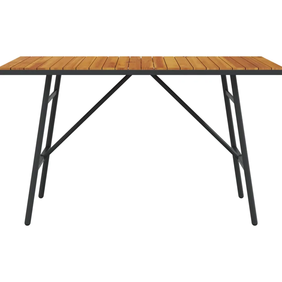 vidaXL Eettafel Bruin 110 x 55 x 61,5 cm Massief Acaciahout
