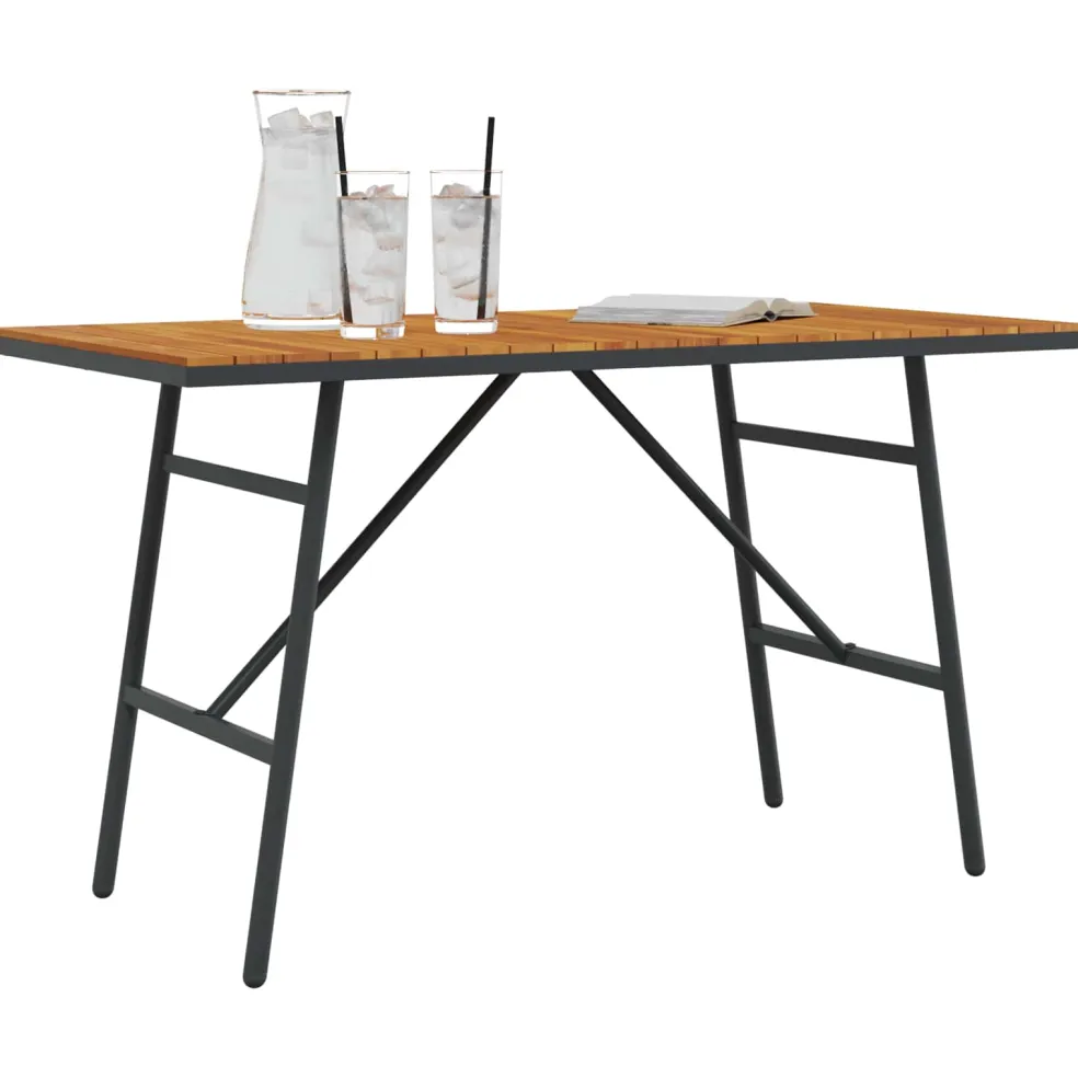 vidaXL Eettafel Bruin 110 x 55 x 61,5 cm Massief Acaciahout