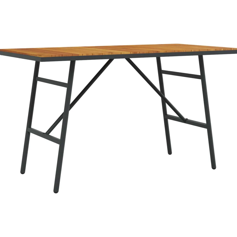 vidaXL Eettafel Bruin 110 x 55 x 61,5 cm Massief Acaciahout