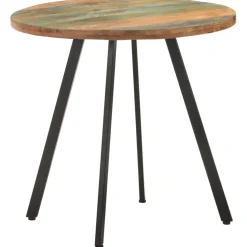 vidaXL Eettafel 80 cm massief gerecycled hout