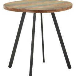 vidaXL Eettafel 80 cm massief gerecycled hout