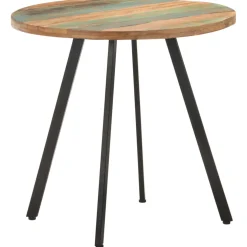 vidaXL Eettafel 80 cm massief gerecycled hout