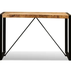 vidaXL Eettafel 120 cm massief ruw mangohout