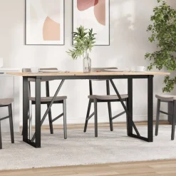 vidaXL Eettafelpoten O-frame 140x60x73 cm staal