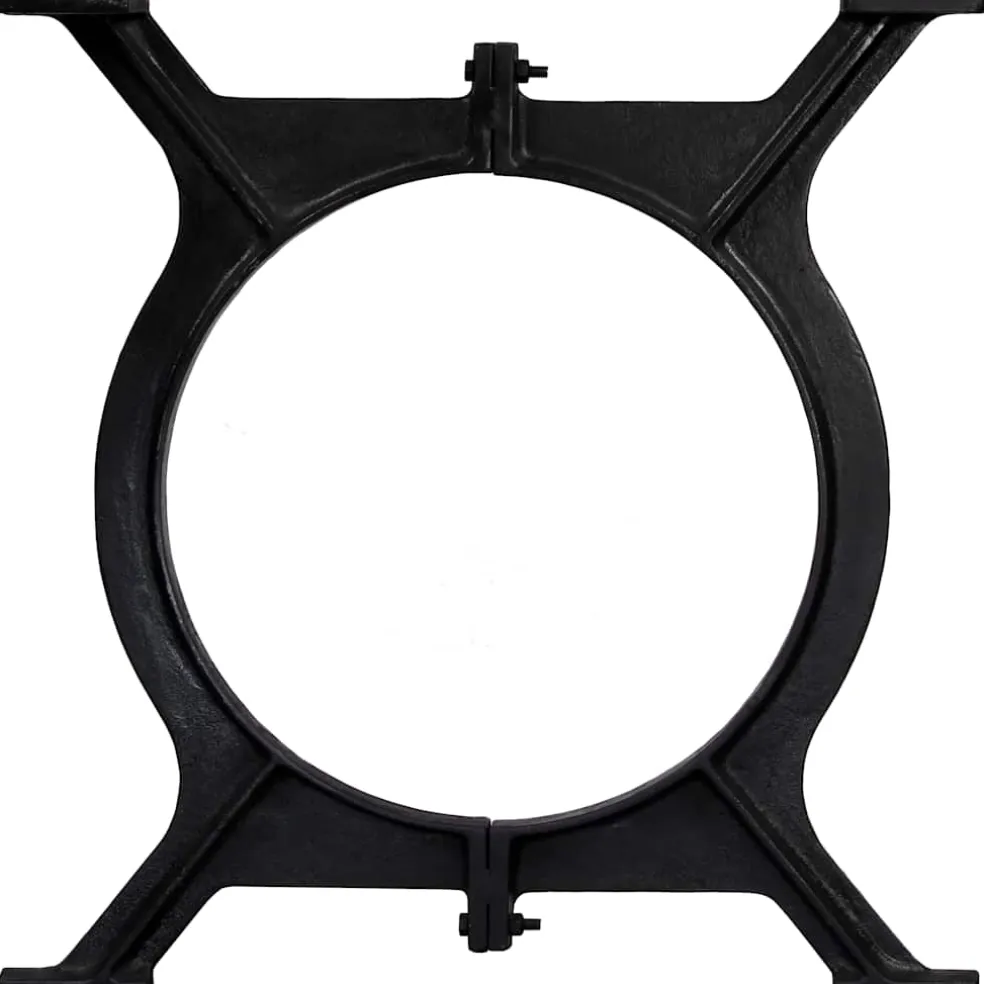 vidaXL Eettafelpoten 2 st O-frame gietijzer