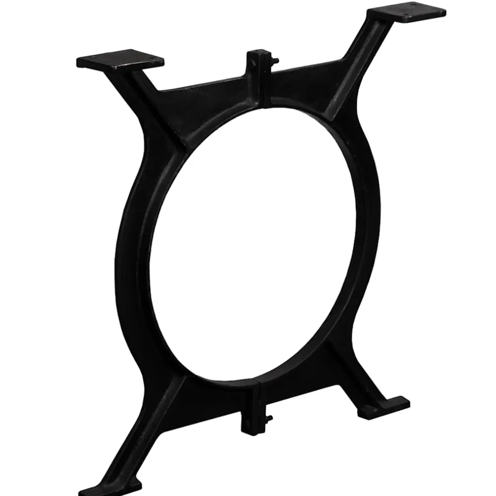 vidaXL Eettafelpoten 2 st O-frame gietijzer