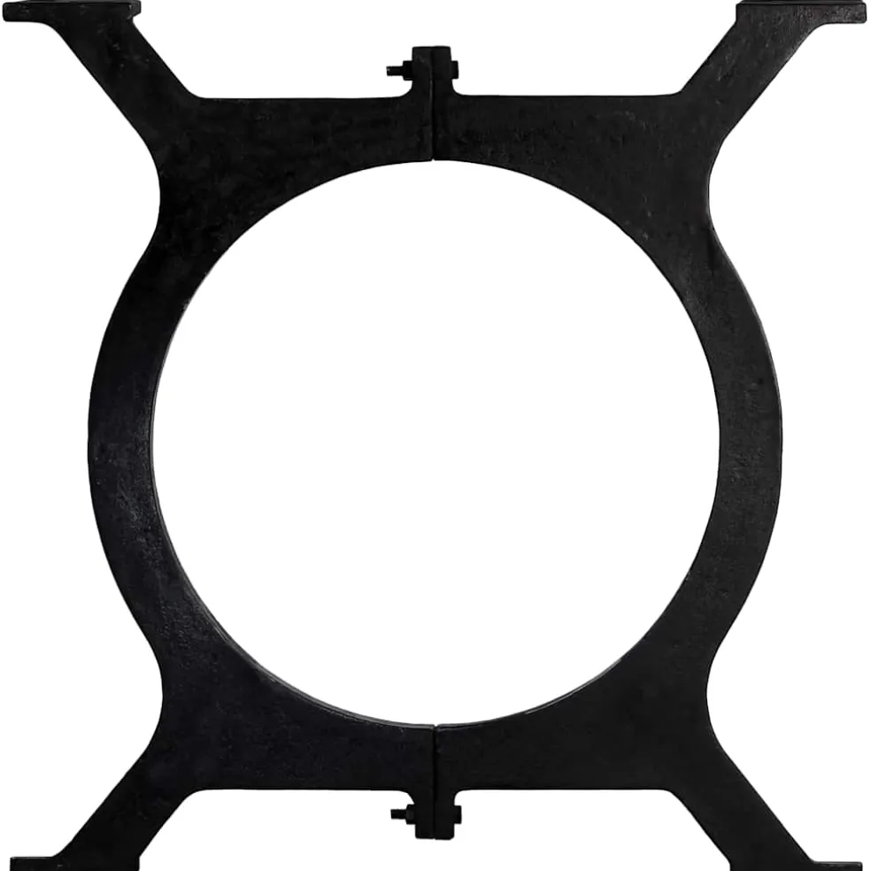 vidaXL Eettafelpoten 2 st O-frame gietijzer