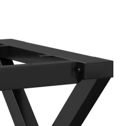 vidaXL Eettafelpoten X-frame 140x60x73 cm staal