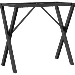 vidaXL Eettafelpoten X-frame 80x40x73 cm staal