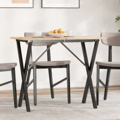 vidaXL Eettafelpoten X-frame 80x40x73 cm staal