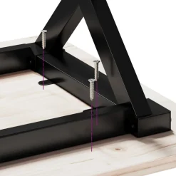 vidaXL Eettafelpoten X-frame 160x80x73 cm staal
