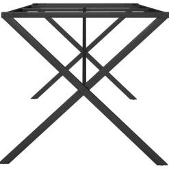 vidaXL Eettafelpoten X-frame 160x80x73 cm staal