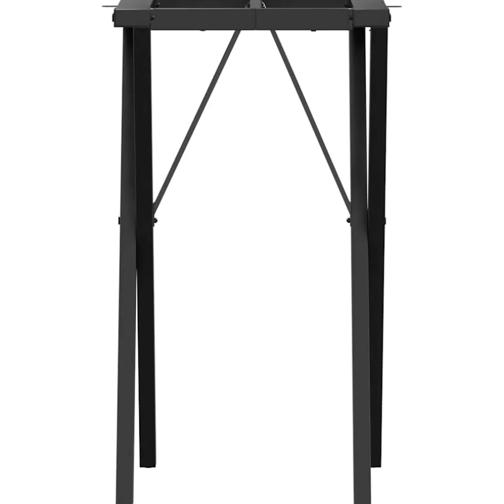 vidaXL Eettafelpoten X-frame 40x40x73 cm staal