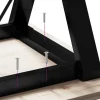 vidaXL Eettafelpoten Y-frame 140x60x73 cm staal