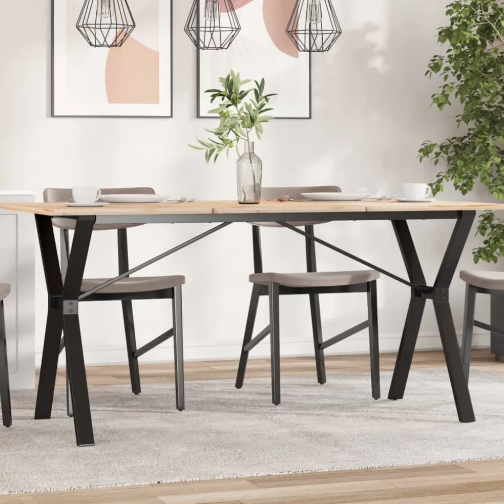 vidaXL Eettafelpoten Y-frame 140x60x73 cm staal