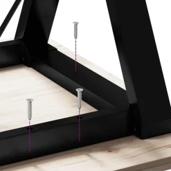 vidaXL Eettafelpoten Y-frame 70x70x73 cm staal