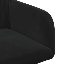 vidaXL Eettafelstoelen 4 st fluweel Zwart 55 x 50 x 84 cm