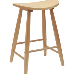 vidaXL Eettafelstoelen 2 st Massief Rubberhout Naturel 46 x 37 x 63 cm