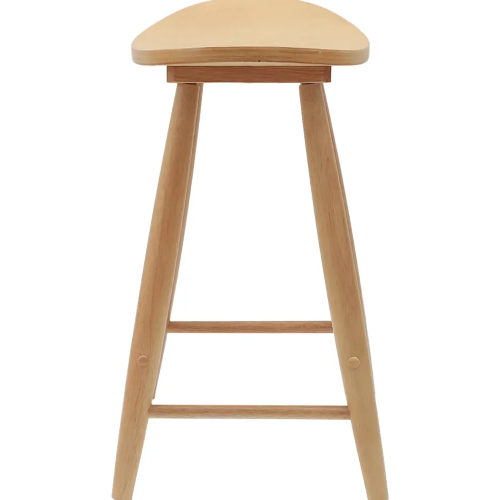 vidaXL Eettafelstoelen 2 st Massief Rubberhout Naturel 46 x 37 x 63 cm