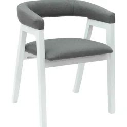 vidaXL Eettafelstoelen 2 st Massief Rubberhout Wit 54 x 57 x 73 cm