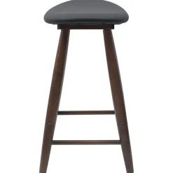 vidaXL Eettafelstoelen 2 st Massief Rubberhout Licht Bruin