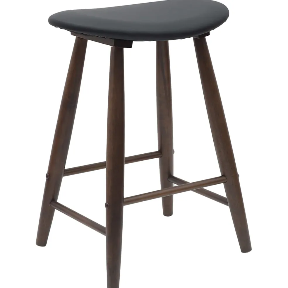 vidaXL Eettafelstoelen 2 st Massief Rubberhout Licht Bruin
