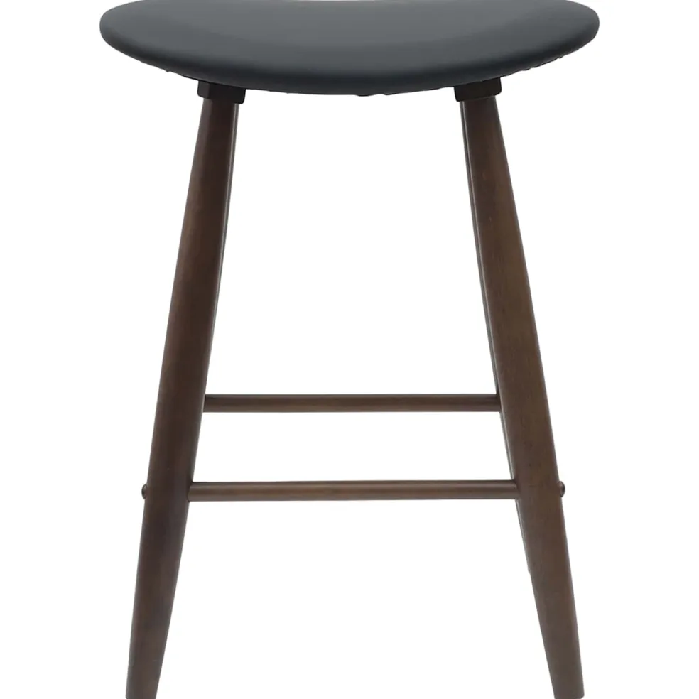 vidaXL Eettafelstoelen 2 st Massief Rubberhout Licht Bruin