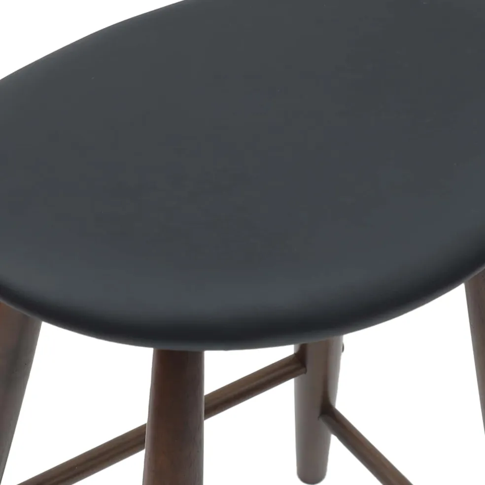 vidaXL Eettafelstoelen 2 st Massief Rubberhout Licht Bruin