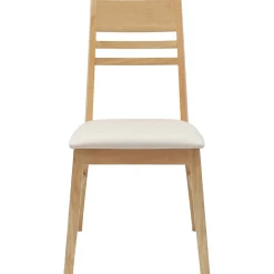 vidaXL Eettafelstoelen 2 st Massief Rubberhout Naturel 43 x 54 x 89 cm