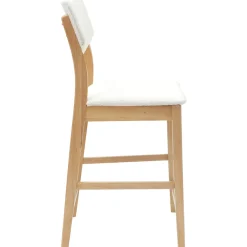 vidaXL Eettafelstoelen 2 st Massief Rubberhout Naturel 48 x 49 x 95 cm