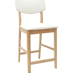 vidaXL Eettafelstoelen 2 st Massief Rubberhout Naturel 48 x 49 x 95 cm