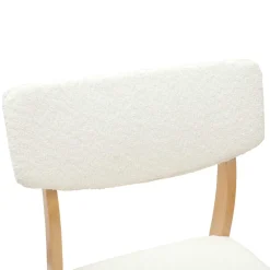 vidaXL Eettafelstoelen 2 st Massief Rubberhout Naturel 48 x 49 x 95 cm