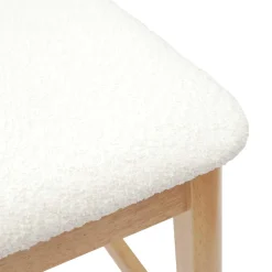vidaXL Eettafelstoelen 2 st Massief Rubberhout Naturel 48 x 49 x 95 cm