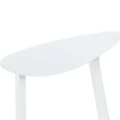 vidaXL Eettafelstoelen 2 st Massief Rubberhout Wit 46 x 37 x 63 cm