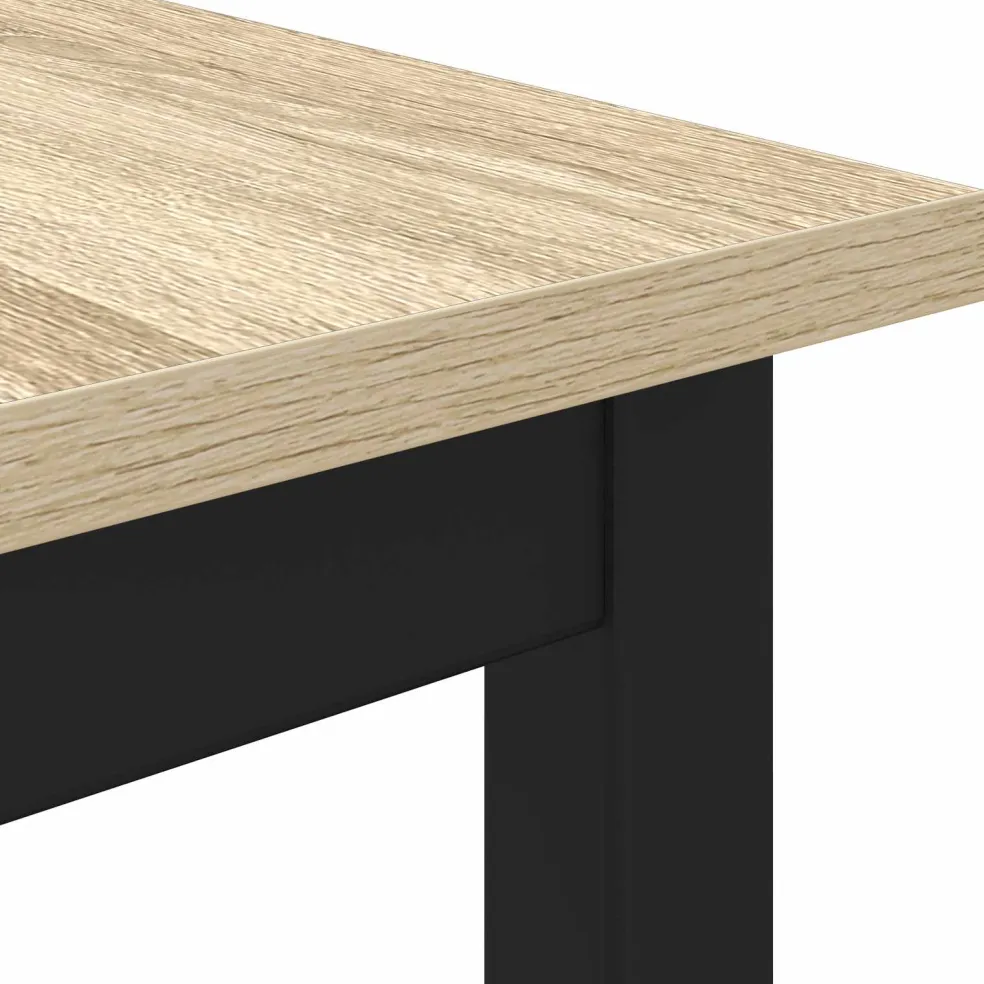 vidaXL Eettafels 60 x 60 x 75 cm Bewerkt hout Sonoma Eiken Vierkant