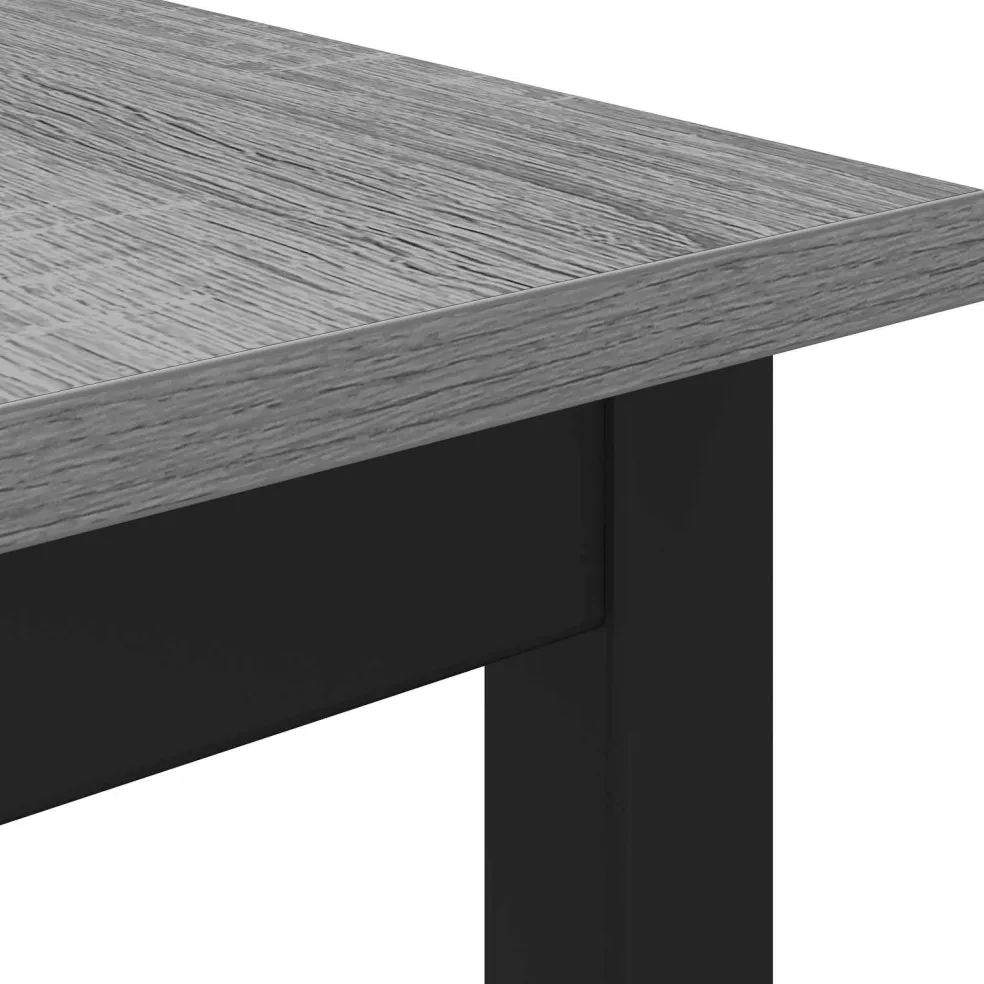 vidaXL Eettafels 60 x 60 x 75 cm Bewerkt hout Grijs Sonoma Vierkant