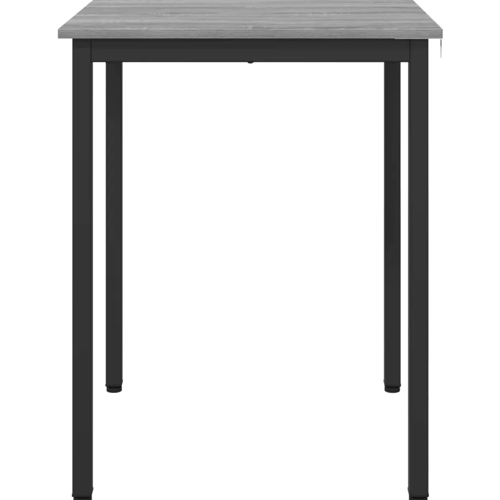 vidaXL Eettafels 60 x 60 x 75 cm Bewerkt hout Grijs Sonoma Vierkant