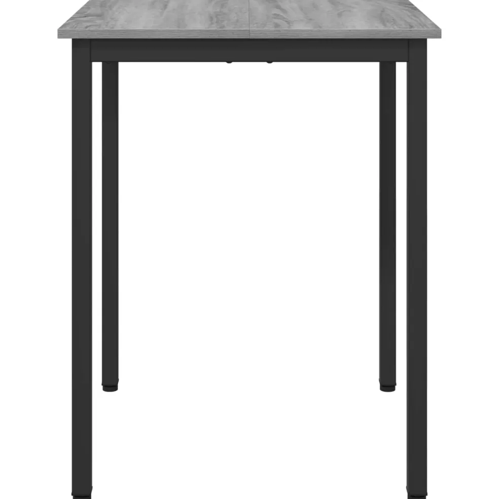 vidaXL Eettafels 60 x 60 x 75 cm Bewerkt hout Grijs Sonoma Vierkant