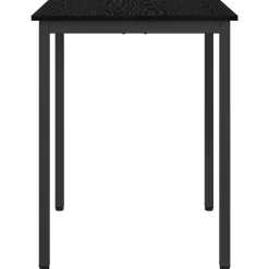 vidaXL Eettafels 60 x 60 x 75 cm Bewerkt hout Zwart eiken Vierkant