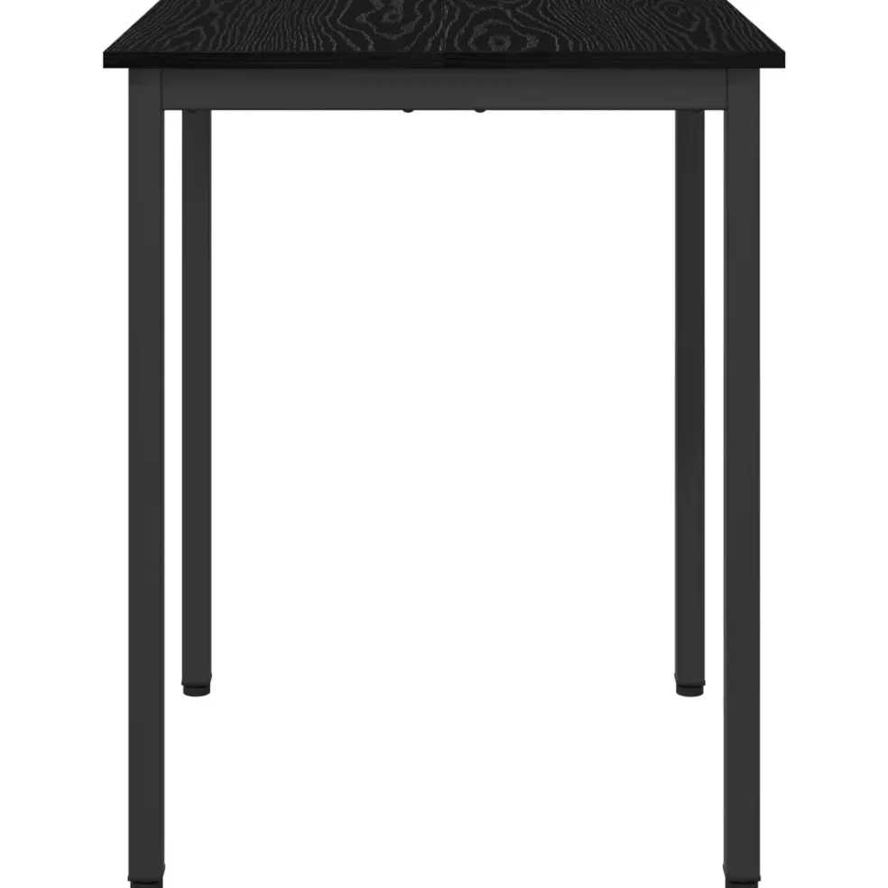 vidaXL Eettafels 60 x 60 x 75 cm Bewerkt hout Zwart eiken Vierkant