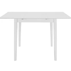 vidaXL Eettafel verlengbaar (80-120)x80x74 cm MDF wit