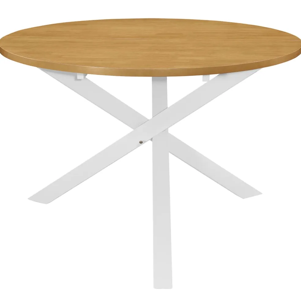 vidaXL Eettafel 120x75 cm MDF wit
