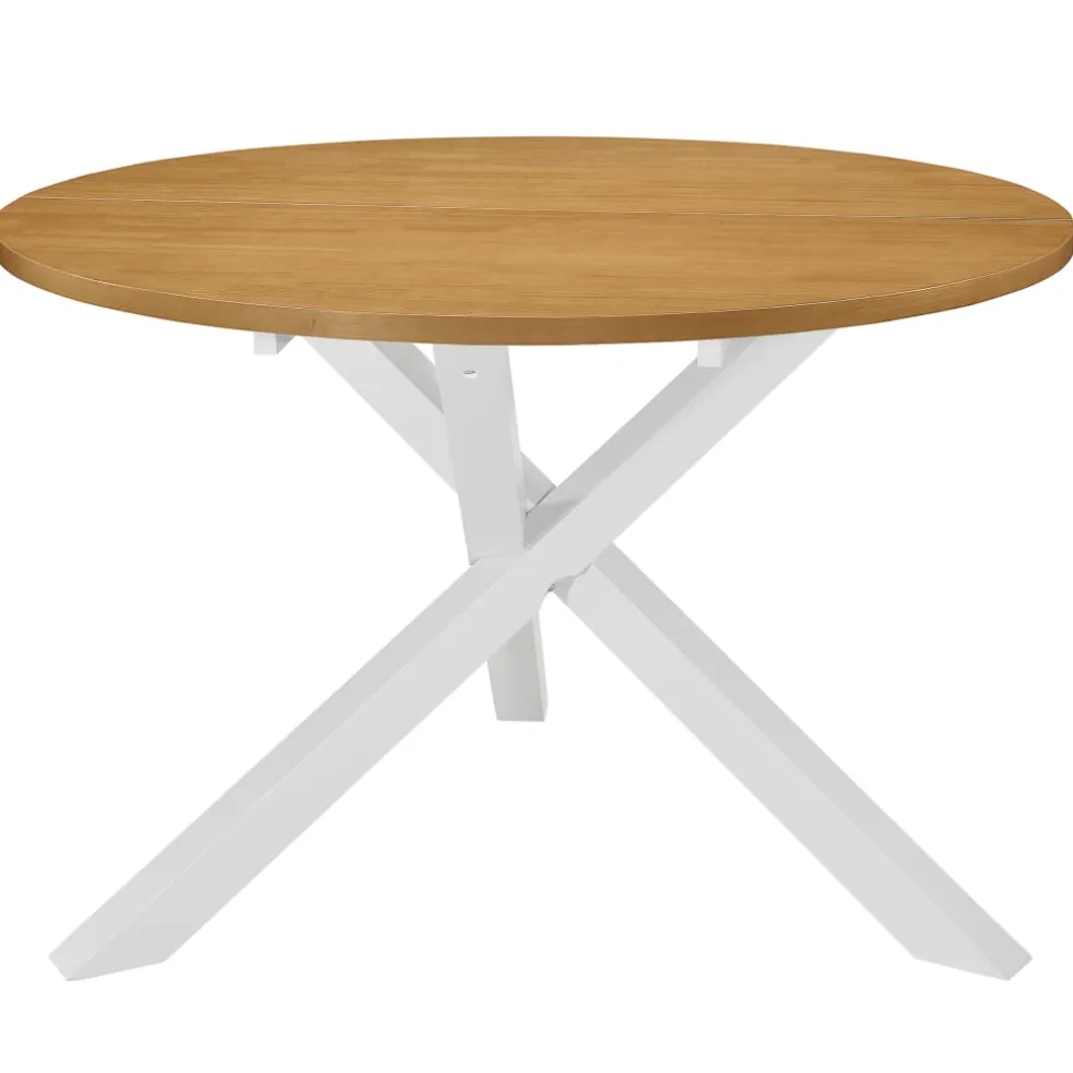 vidaXL Eettafel 120x75 cm MDF wit