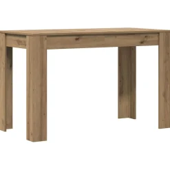 vidaXL Eettafel 120x60x76 cm bewerkt hout artisanaal eikenkleur