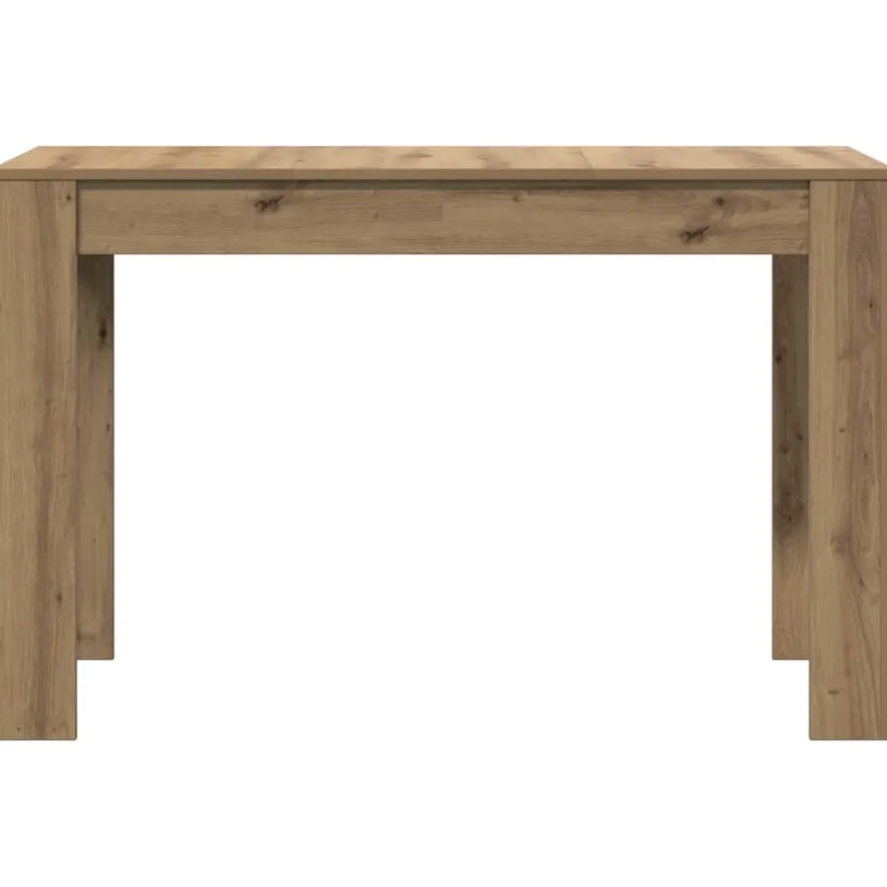vidaXL Eettafel 120x60x76 cm bewerkt hout artisanaal eikenkleur