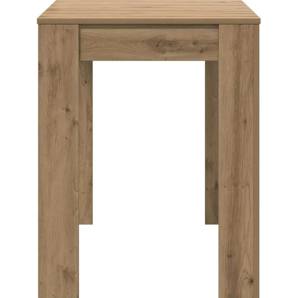 vidaXL Eettafel 120x60x76 cm bewerkt hout artisanaal eikenkleur