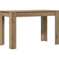 vidaXL Eettafel 120x60x76 cm bewerkt hout artisanaal eikenkleur