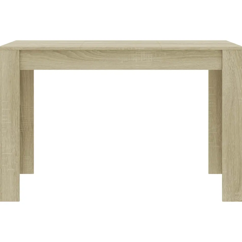 vidaXL Eettafel 120x60x76 cm bewerkt hout sonoma eikenkleurig