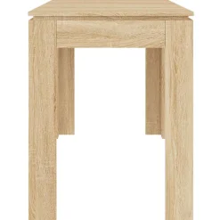 vidaXL Eettafel 120x60x76 cm bewerkt hout sonoma eikenkleurig